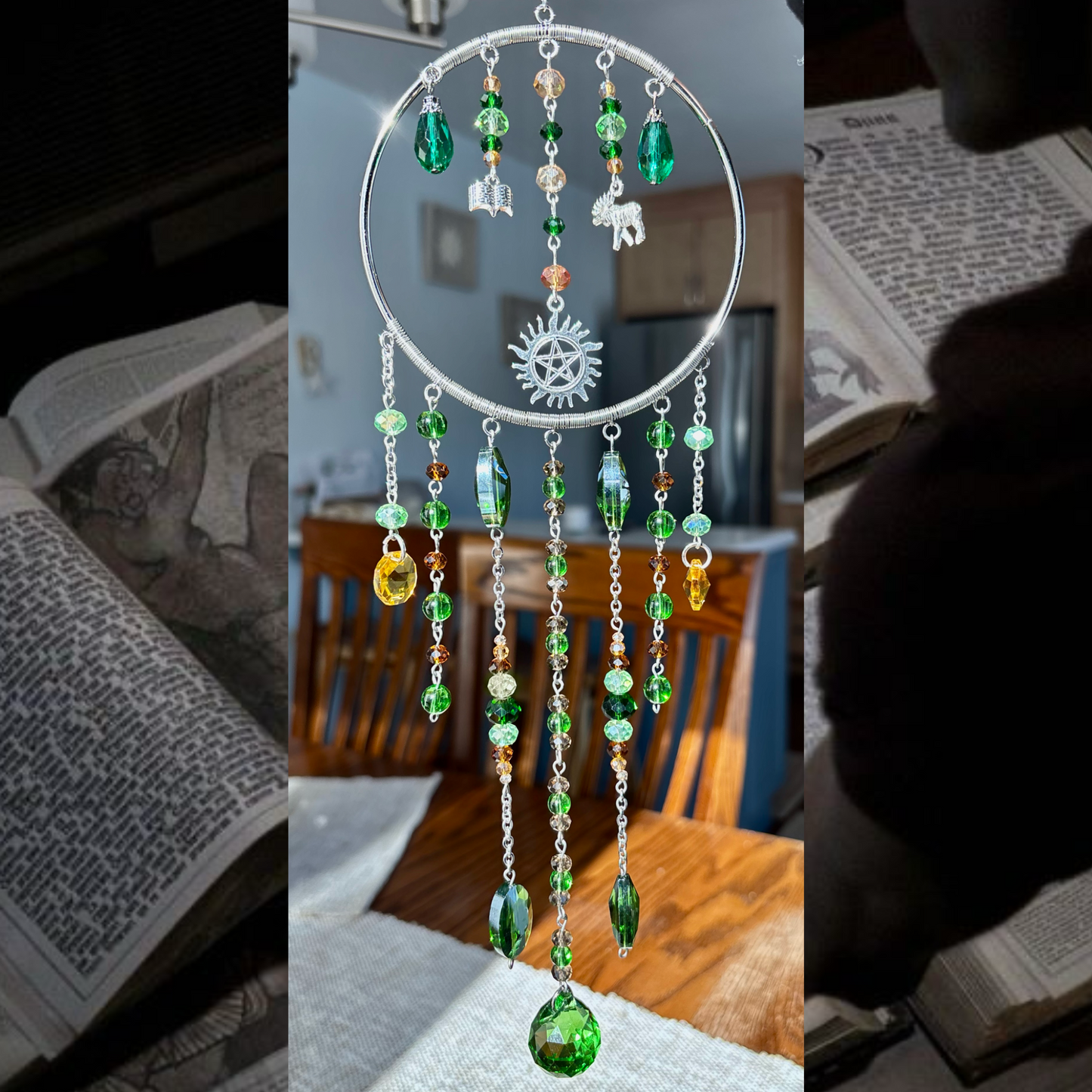 Sam “Eyes of Supernatural” Library Moose suncatcher