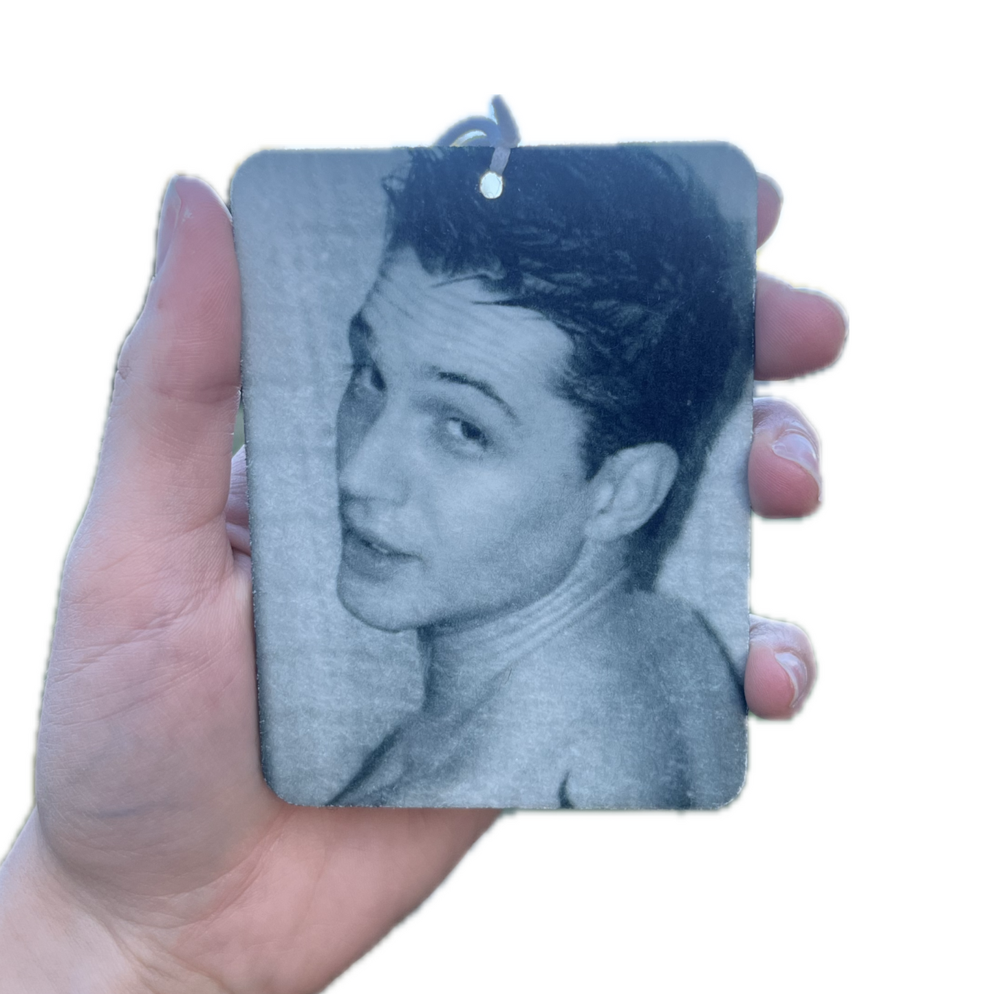 Tom (b&w) car freshener