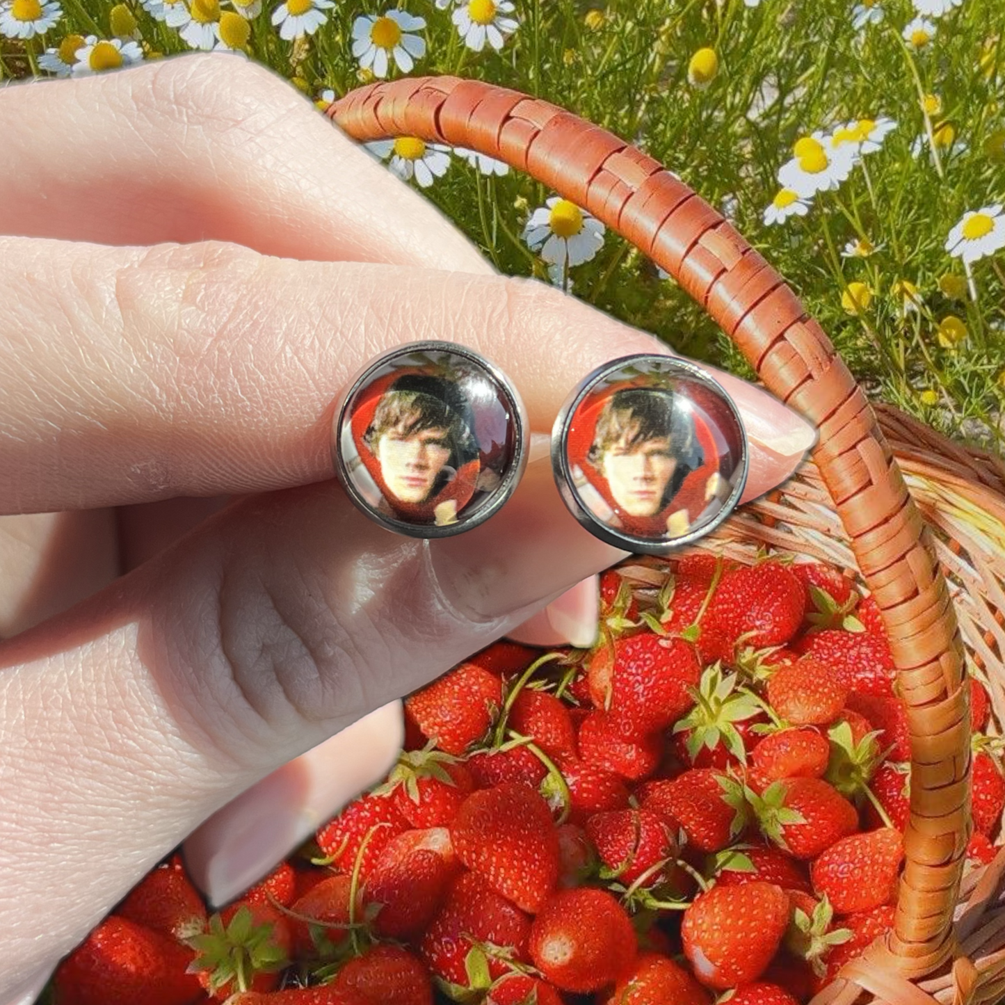Strawberry Sam stud earrings