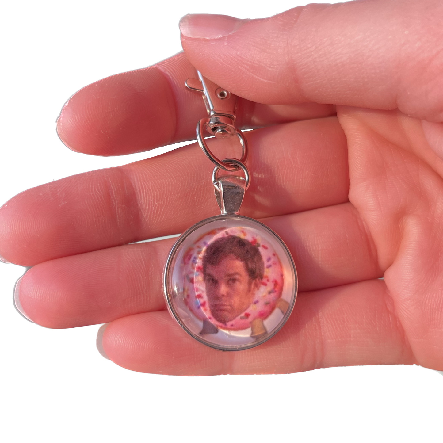 Donut Dexter keychain