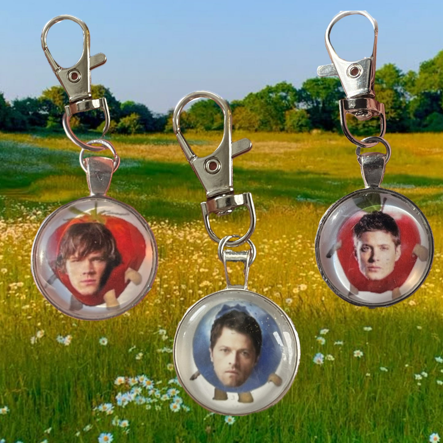 Team Fruit Will keychain bundle