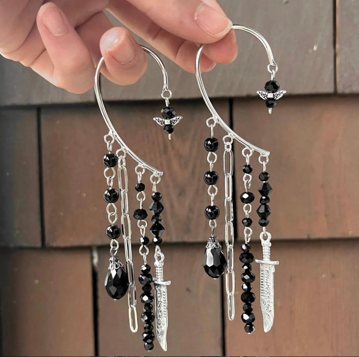 Demon Blade ear cuffs