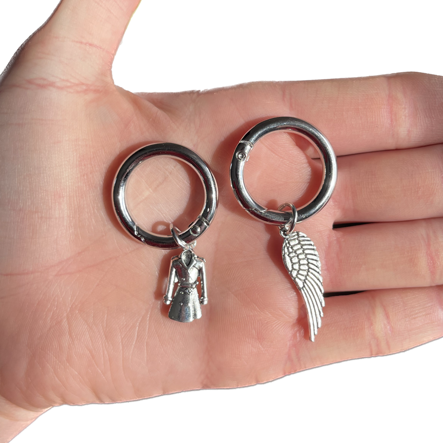 Baby in a Trenchcoat boot charms