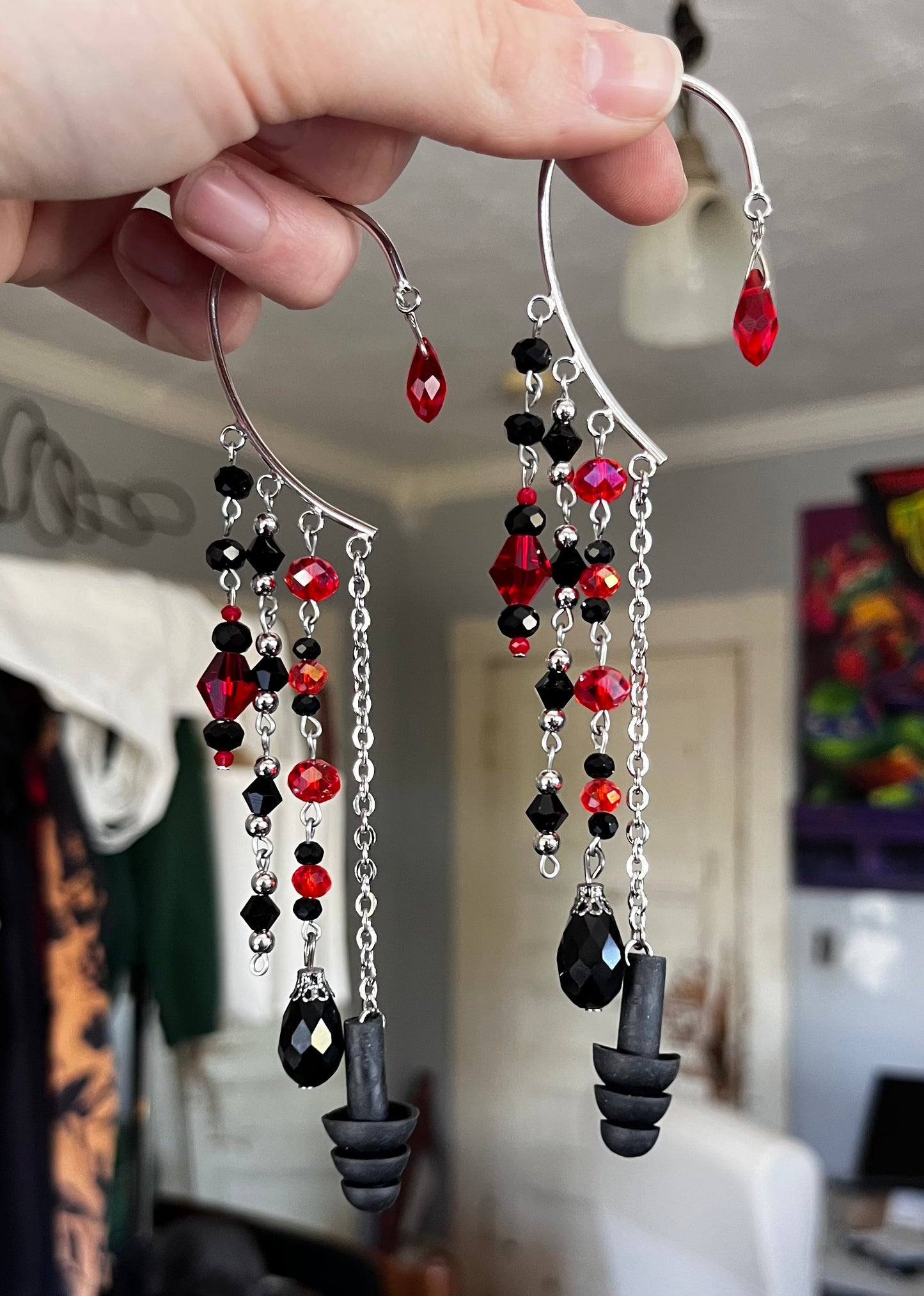 Darth Vader/ Sith custom ear cuffs