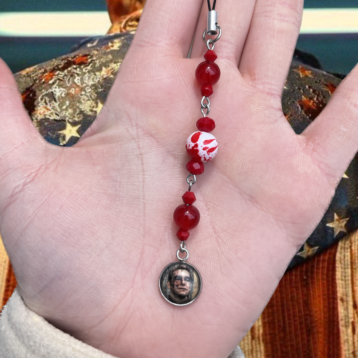 Bloody Homelander phone charm