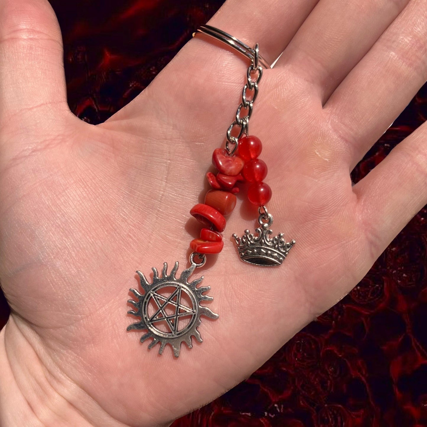 Crowley “King of Hell” keychain/ car charm