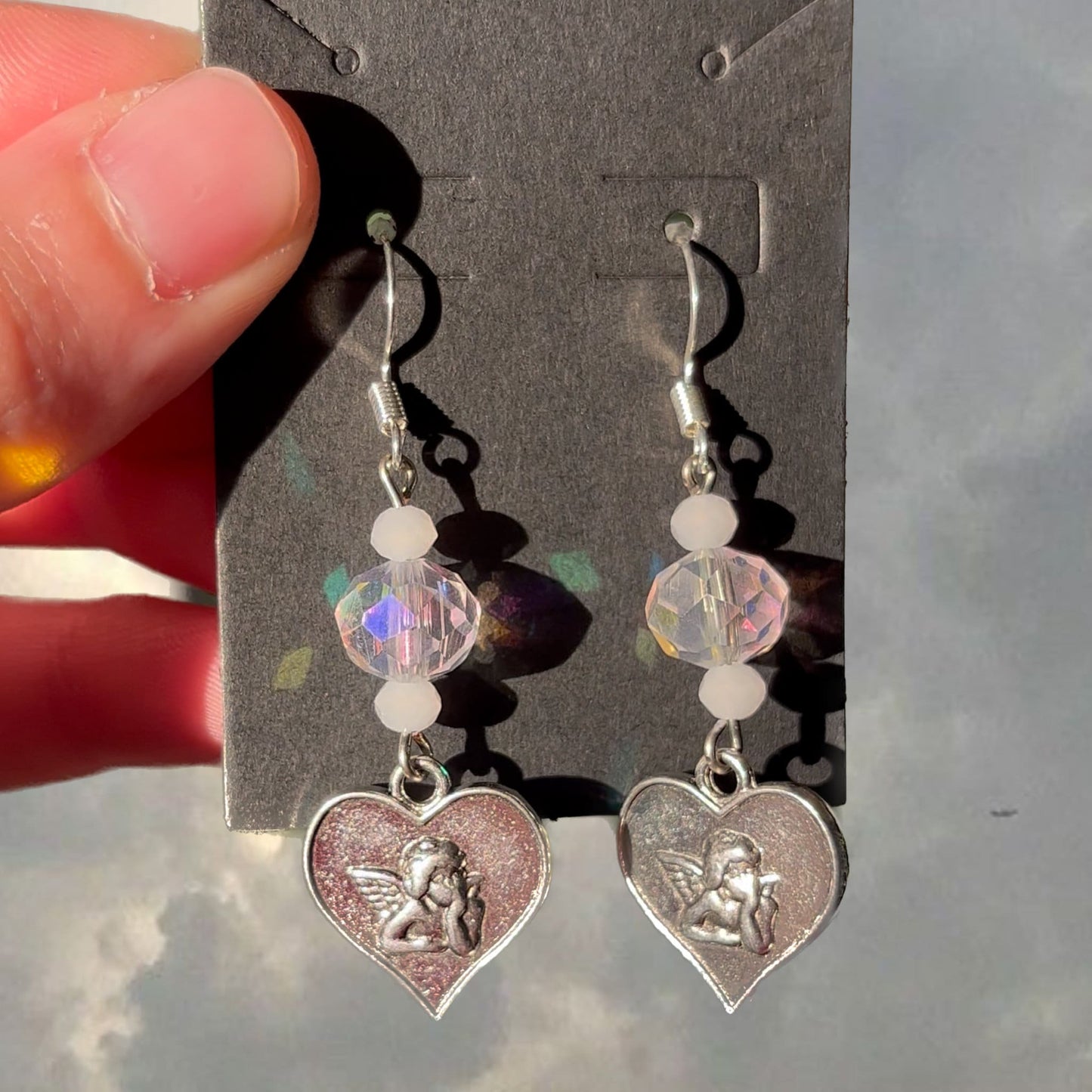 Ivory Cherub earrings