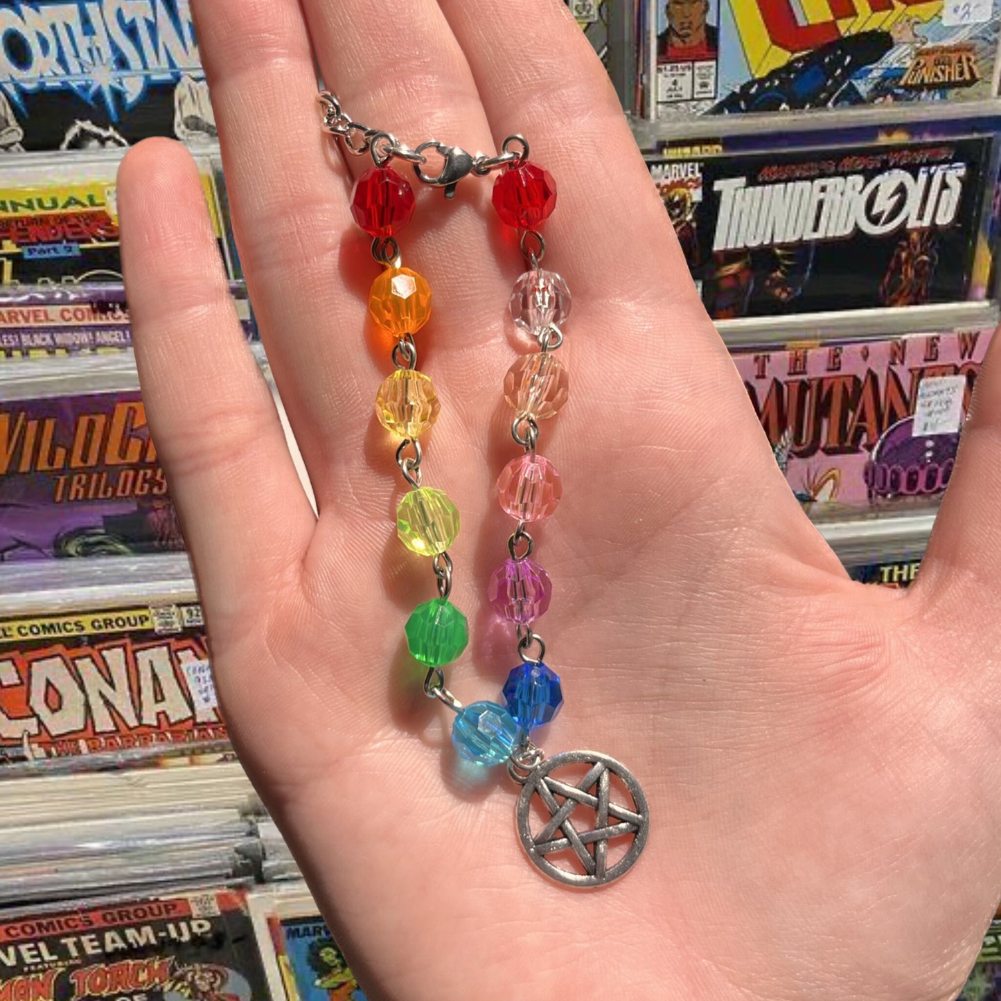 Charlie Bradbury pride bracelet