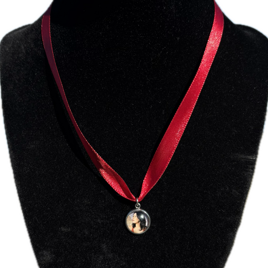 Emily Prentiss ribbon necklace