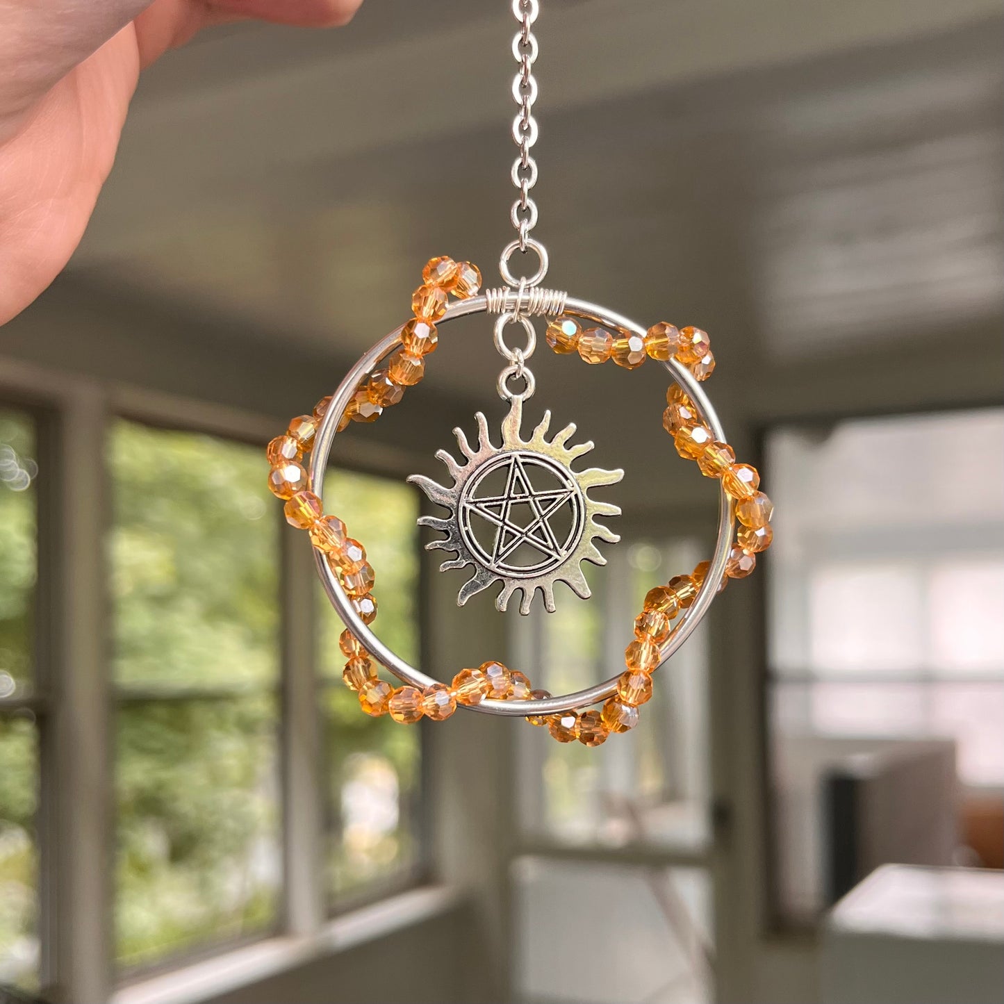 Gabriel “Eyes of Supernatural” sun catcher / car charm