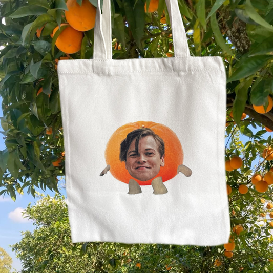 Orange Jack tote bag