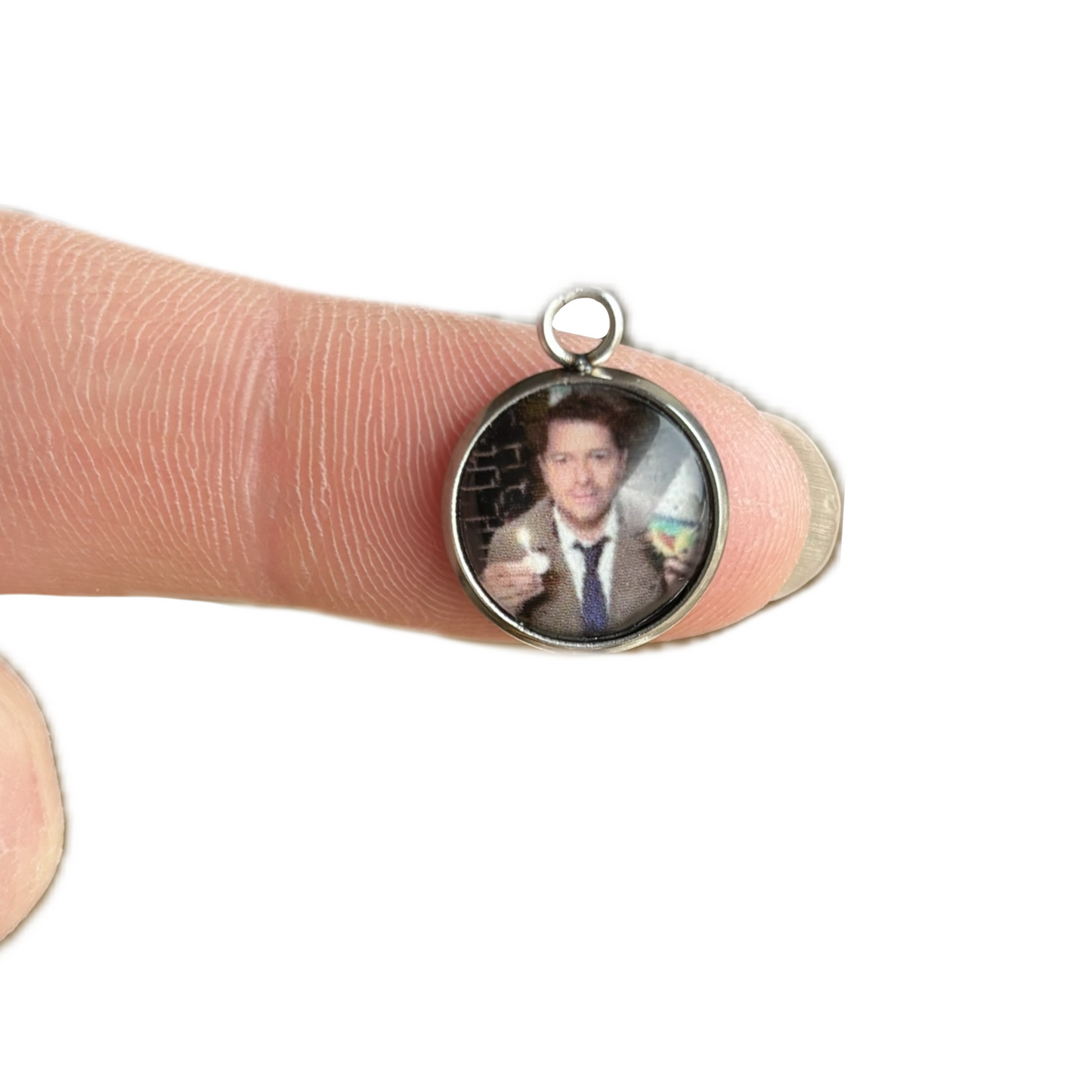 Castiel phone charm
